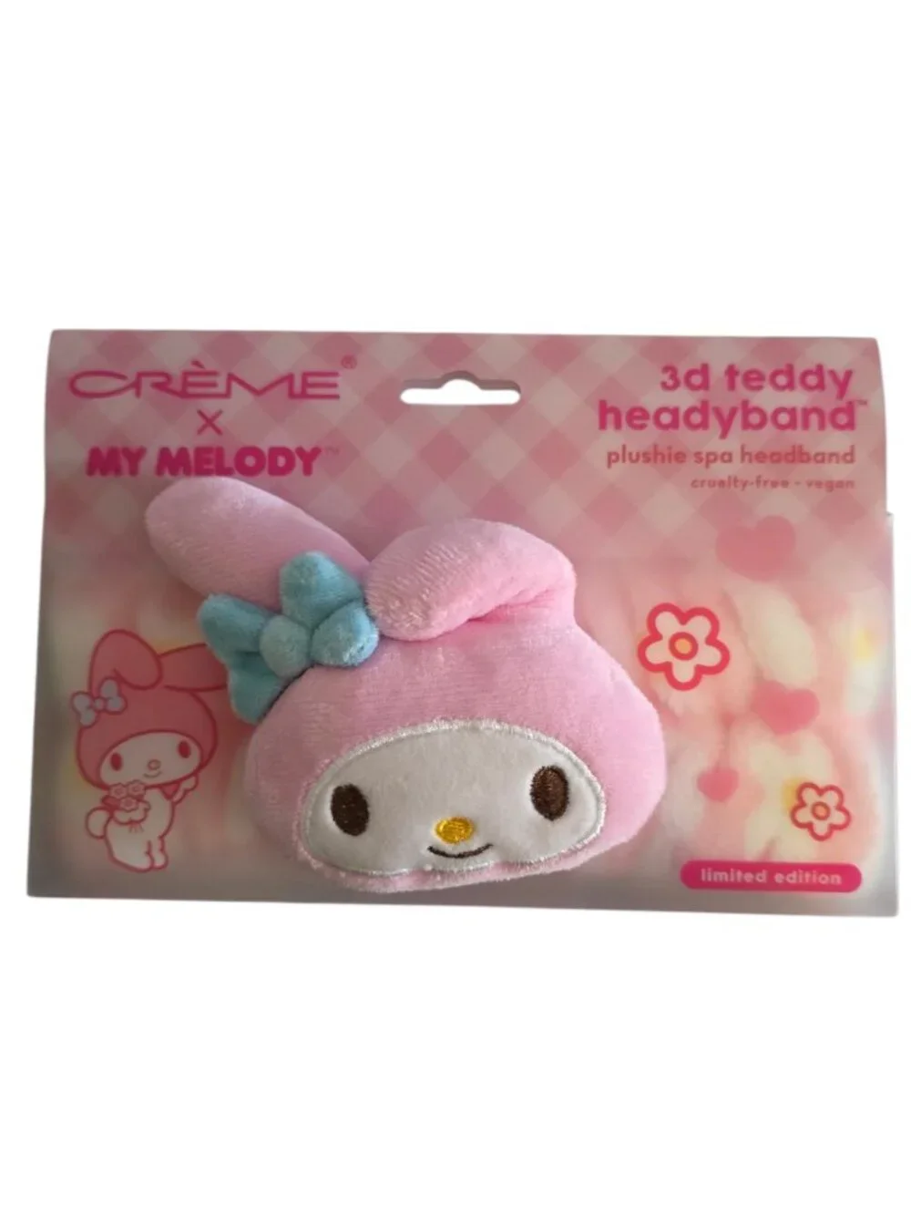 NWT Hello Kitty My Melody Crème Shop Plush Spa Headband Bundle Sanrio Limited